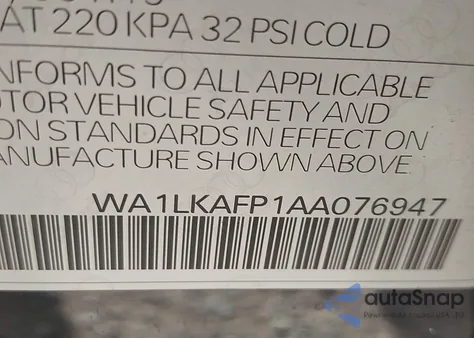 2010 Audi Q5 3.2 Premium from USA, damaged, VIN WA1LKAFP1AA076947